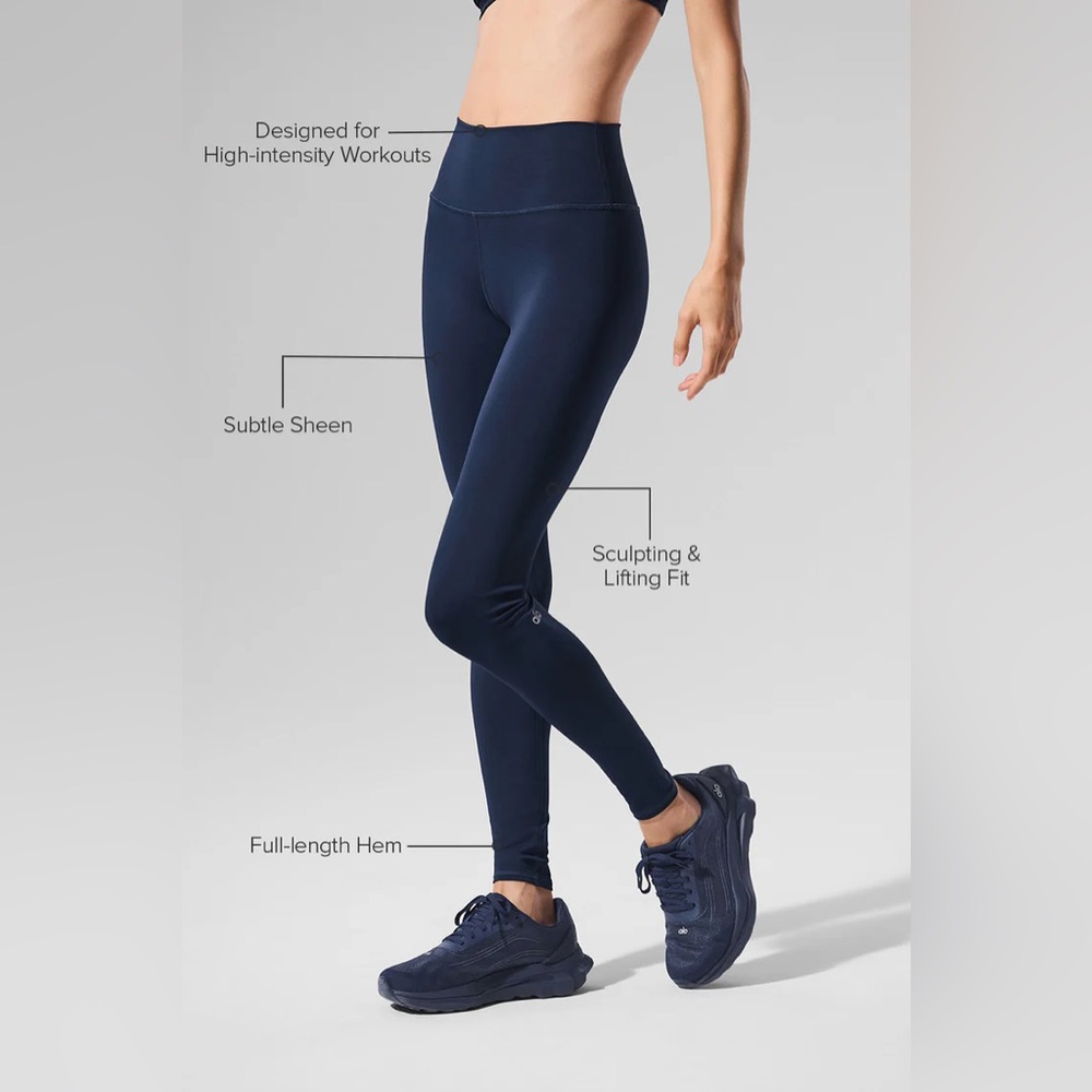 Alo High-Waist Airlift Legging Navy S New